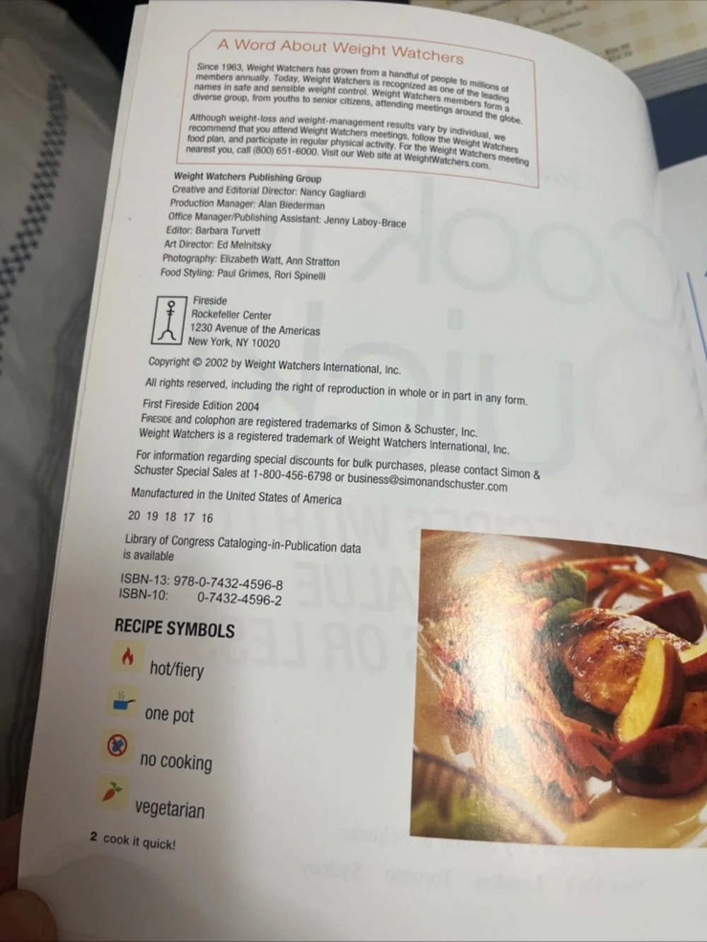 3 Weight Watchers softcover cookbooks W/quick and healthy recipe collections